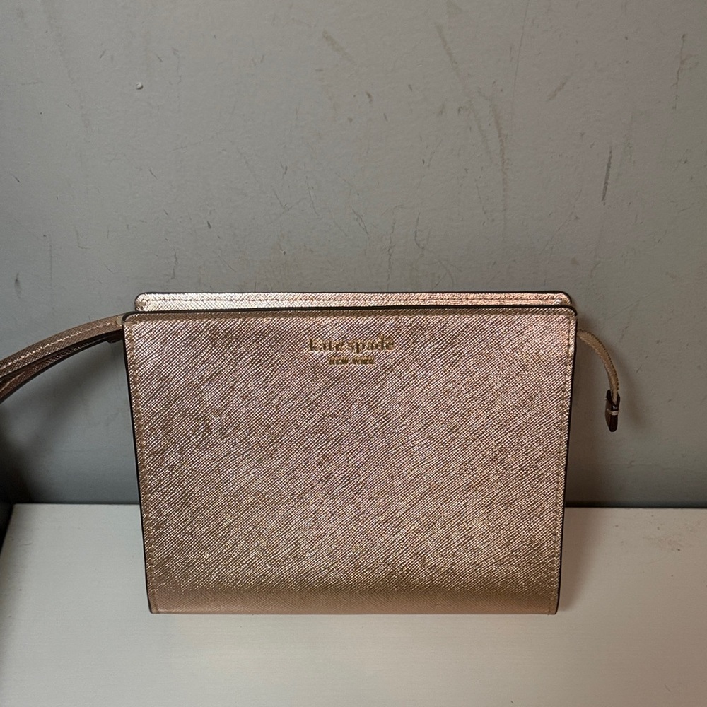 Kate Spade Metallic Gold Clutch